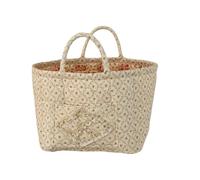 Cesta Acolchada de Almacenaje | Organizador Plegable Tipo Bolso con Estampado Floral,Cesta de Compra Grande con Asas - Para Hogar, Habitación, Picnic, Oficina, Viaje, Coche, Pañales, Ropa, Maquillaje