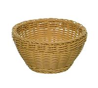 Cesta APS redonda "Profi Line", cesta de mimbre beige, cesta de polipropileno, contenedor de mimbre, panera, cesta de alimentos, diámetro Ø 16 cm, altura 8 cm