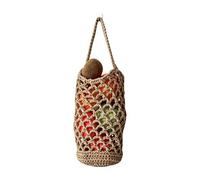Cesta Boho Almacenadora de Frutas para Cocina,De Malla Colgante Tejida A Mano Para Almacenar Productos - Soporte de Pared para Patatas,Para Hogar, Apartamento, Salón, Dormitorio, Balcón, Lavandería, E