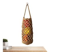 Cesta Boho Almacenadora de Frutas para Cocina | Red De Almacenamiento Tejida A Mano Para Frutas Y Verduras De Cocina,Cesta Mural Organizadora De Aperitivos | para Apartamento Rústico Despensa Salón Do