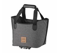 Cesta-bolsa con asas Ibera Shopping MIK gris 17L fijación trasera sistema MIK (