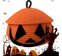 Cesta Calabaza Halloween, con Funda Protectora Calabaza Cubo Golosinas, Organizador Accesorios de Algodón Cuerpo para Escritorio Sala Jóvenes Adultos Juguetes Cosméticos Llaves