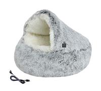 Cesta calefactora para gatos de interior - Cueva de invierno para gatito, cama cueva para gatos de invierno | para clima frío casa oficina dormitorio sueño siesta recuperación refugio veterinario