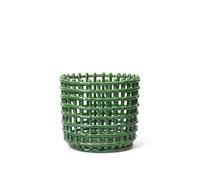 Cesta Cerámica Grande Verde Esmeralda