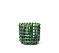Cesta Cerámica Pequeño Verde Esmeralda