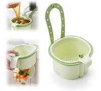Cesta coladora colgante para fregadero con cubierta inferior que se puede abrir, colector de residuos de alimentos de cocina para filtro de basura, colador de drenaje rápido para cocinar y preparar