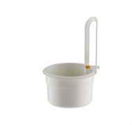 Cesta coladora colgante para fregadero de cocina sin instalación de herramientas, colado de residuos de alimentos, botón de liberación de basura táctil y diseño compacto de ahorro de espacio para uso