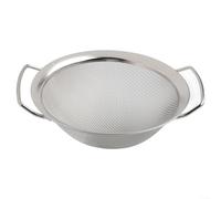 Cesta coladora de acero inoxidable con dos asas y malla ultrafina para tamizar harina constante, clarificación de jugo y separación de aceite (16 cm)