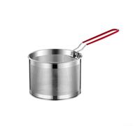 Cesta coladora de acero inoxidable para chefs caseros que cocinan verduras al vapor de pasta y blanquean verduras en una práctica herramienta (03)