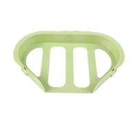 Cesta coladora de esquina automática para fregadero, instalación sin herramientas, organizador de drenaje de cocina que ahorra espacio, colector de residuos de alimentos con soporte de esponja (verde)