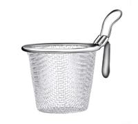 Cesta coladora de malla de acero inoxidable 304, colador de gancho para colgar en olla caliente, filtro fino para fideos, verduras, carne (pequeña)