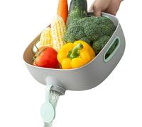 Cesta Coladora - Gran Capacidad y Drenado Rápido | Bol de Frutas con Filtro | Para Cocina Hogar Restaurante Puesto Exterior Comedor Camping