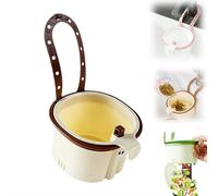 Cesta coladora para fregadero de cocina, cesta coladora autolimpiante de uso general, prensa manos libres para vaciar, evita obstrucciones y rasguños desordenados