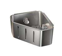 Cesta Coladora Para Fregadero De Cocina - Organizador con Fuerte Succión que Ahorra Espacio | Colador De Desagüe Triangular Para Fregadero De Esquina,para Secar Esponja Cepillo Paño Limpiador Jabón Ho