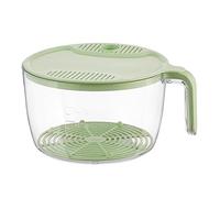 Cesta Coladora Para Fregadero - Organizador Multifunción Pra Lavado De Verduras Con Tapa | Herramienta Cocina Pra Arroz Fácil Usar, Colador De Frutas, Carrito Para Colador, Accesorios Limpi