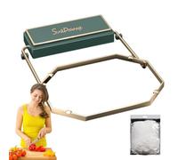 Cesta coladora para fregadero, tapón de drenaje, estante de drenaje, gestión eficiente de residuos de alimentos, 24 x 16 x 4 cm, opción higiénica y ecológica para uso en cocina, negro, blanco, verde