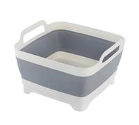 Cesta coladora plegable para fregadero de cocina, cubo de almacenamiento cuadrado plegable expandible para lavabo de verduras, escurridor de platos para ensalada de frutas,