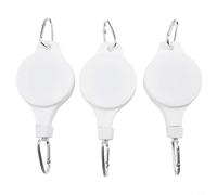 Cesta colgante ajustable con gancho telescópico para polea de plantas, gancho retráctil para macetas, gancho de techo extensible para un fácil riego, blanco (3)