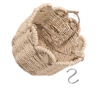 Cesta Colgante de Pared Tejida a Mano para Frutas y Controles