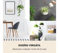 Cesta colgante Laren Ø 28 cm polystone con cuerdas naturales, juego de 2 Blumfeldt