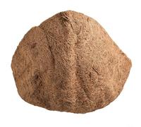 Cesta colgante redonda de coco, forro de fibra de coco natural para reemplazo, inserto de cesta de flores degradable transpirable para balcón, jardín y decoración de boda (12 pulgadas)