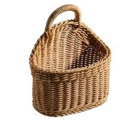 Cesta Colgante Tejida: Solución De Almacenamiento Decorativa | Cesta Colgante De Jacinto | Cestas De Flores De Almacenamiento Para El Hogar, Jardín, Balcón, Decoración De Pared, Organización De Exhibi