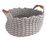 Flamingo F Cesta ENYA Ronda + COJÍN Gris Dia. 34x18CM