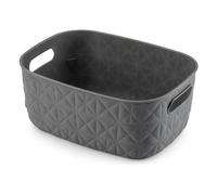 Cesta Curver K258718 SOFTEX Pequeña Gris, 26,5x19,5x11cm
