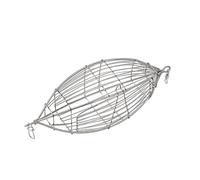 Cesta de acero inoxidable para cebos de pesca, señuelo de pesca, comedero de aparejos de pesca reforzado, práctico soporte para cebos de bagre