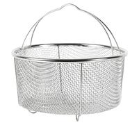 Cesta de acero inoxidable versátil para cocinar al vapor, convenientes herramientas de cocina, accesorios de freidora de aire para freidoras de aire, freidora profunda