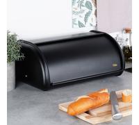 Vilde Panera de acero negro, 43 x 27,5 x 18,5 cm