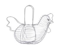 KitchenCraft Cesta de alambre cromado para huevos, 34 x 26 x 24 cm (13,5" x 10" x 9,5")