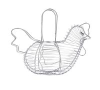 Cesta de alambre cromado KitchenCraft para huevos, 34 x 26 x 24 cm (13,5" x 1" x 9,5")