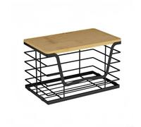 Cesta de alambre para frutas y verduras para encimera de cocina con diseño apilable y ventilado para promover la circulación del aire y fácil acceso