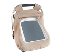 Cesta de algodón a prueba de viento con ventana transpirable para carrito de compras infantes guardia hoja protectora camino infantil esencial