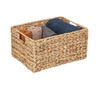 Cesta de almacenaje jacinto de agua caja decorativa cesto rectangular 1 kg