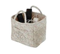 Cesta de almacenamiento acolchada, organizador de almacenamiento bohemio | Cesta de compras grande con asas | para el hogar, dormitorio, oficina, compras, viajes, coche, picnic, campo, pañales, ropa