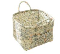 Cesta de almacenamiento - Bandeja de tela Boho de 12,99x10,63x10,24 pulgadas, bolsa de transporte portátil con asa, cesta de ropa plegable que ahorra espacio | Dormitorio Baño Dormitorio Dormitorio