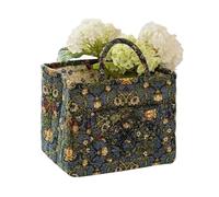 Cesta de almacenamiento bohemia - Cesta de flores de tela acolchada, organizador plegable | decorativa para juguetes, hogar, armario, habitación de los niños, lavandería, oficina