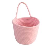 Cesta de almacenamiento colgante cuerda de algodón, organizador tejido versátil para artículos de belleza, aperitivos, huevos de Pascua, para montaje en pared o mesa () organizador de zapatos debajo