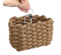 Cesta de almacenamiento de cuerda | Cesta de lavandería - Cesta de algodón ideal para su hogar. Gran capacidad y construcción robusta que facilitan el uso y una solución de almacenamiento duradera