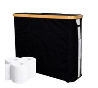 Cesta De Almacenamiento De Papel Higiénico - Organizador De Gran Tamaño, Dust Aoff | 23 L De Tela Oxford Plegable Con Tapa Para Baño, Almacenamiento De Rollo De Inodoro Y Protección De