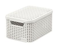 Cesta de almacenamiento estilo ratán 4 colores Curver S y M caja con tapa