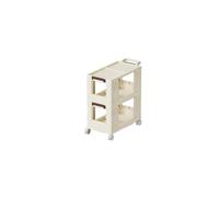 Cesta de almacenamiento for equipos deportivos fitness, mamparo extraíble, cilindro multifunción(2Layer Cream)
