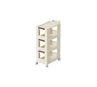 Cesta de almacenamiento for equipos deportivos fitness, mamparo extraíble, cilindro multifunción(3Layer Cream)