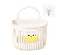 Cesta de almacenamiento para baño, cesta montada en la pared, no Drill Organizing Bag, Hook Over Door Organizer, Solución de almacenamiento espacial para la organización del hogar, 5,9 x 5,3 x 3,9