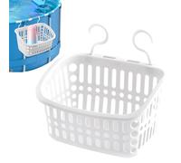 Cesta de almacenamiento para piscina genérica | Organización y almacenamiento para piscina, con ganchos y resistente a los rayos UV para botellas, aperitivos, juguetes