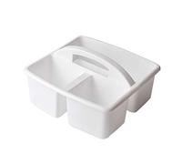 Cesta de almacenamiento portátil de 3 compartimentos con asa de transporte, cesta dividida, multiuso, para arte, baño, ducha