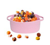 Cesta de almacenamiento tejida, caja organizadora decorativa con asas para juguetes de bebé, soluciones organizadoras portátiles para dormitorio, cocinas, baños, sala de estar, apartamento, guardería