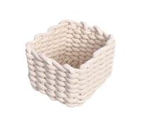 Cesta de almacenamiento tejida, caja organizadora rectangular, contenedor de juguetes de escritorio, diseño ligero y fuerte, para libros, llaves, aperitivos, controles remotos, revistas, uso en